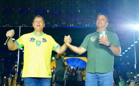 Fl&aacute;vio critica Lula e Moraes durante ato com Tarc&iacute;sio em Guarulhos