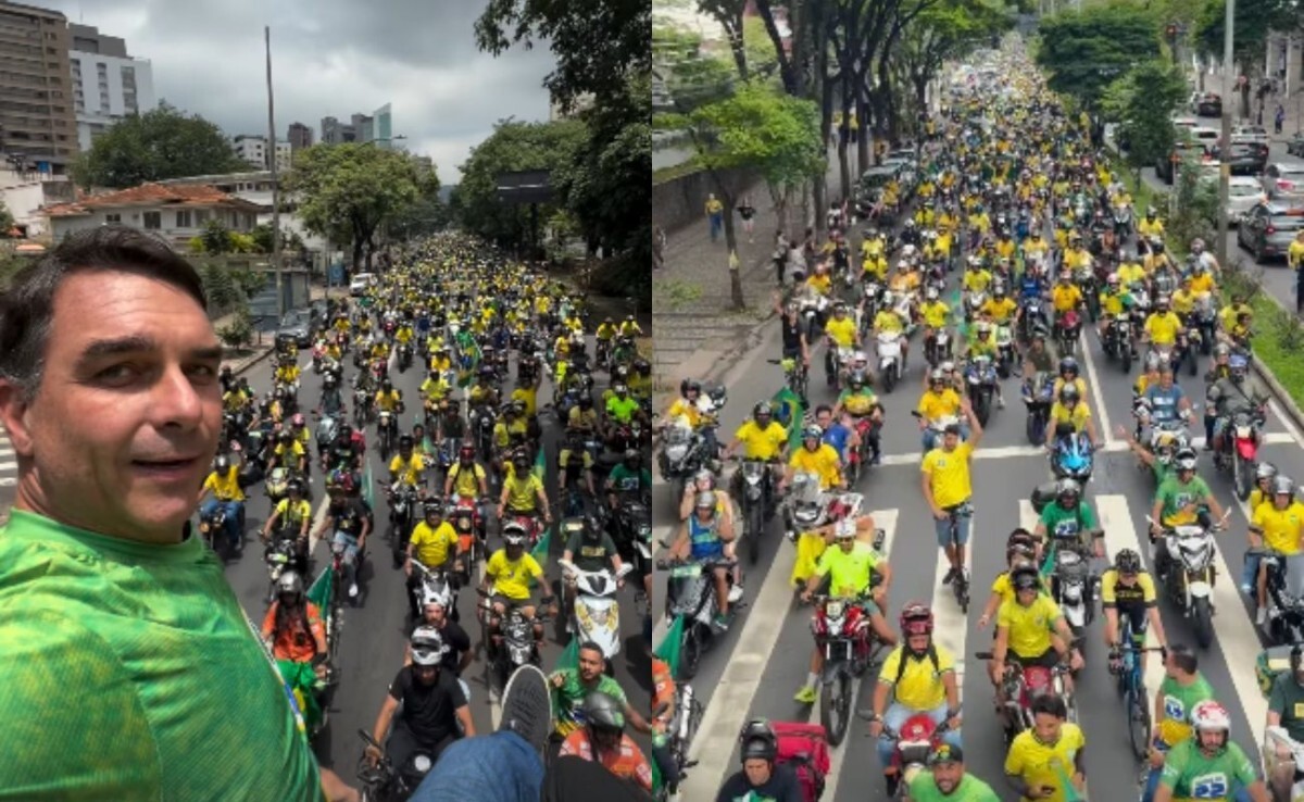 Fl&aacute;vio Bolsonaro participa de atos com apoiadores em Belo Horizonte e no Rio