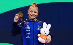 Brasil brilha no Mundial de Gin&aacute;stica com Rebeca Andrade e Fl&aacute;via Saraiva