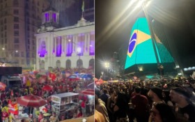 Apoiadores de Lula comemoram reelei&ccedil;&atilde;o em v&aacute;rias partes do pa&iacute;s