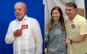 Lula se emociona com mobiliza&ccedil;&atilde;o popular e Fl&aacute;vio Bolsonaro defende que &eacute; 'hora da mudan&ccedil;a'; candidatos aguardam resultado
