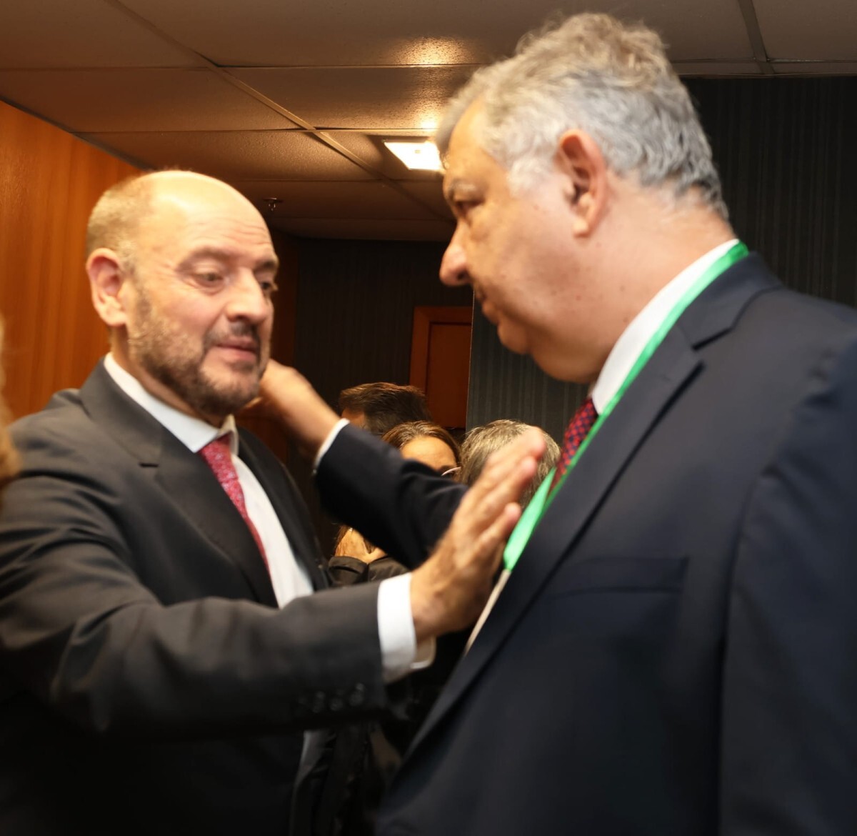 O presidente do TJRJ,  desembargador Ricardo Couto com o corregedor do TJRJ desembargador Cláudio Brandão