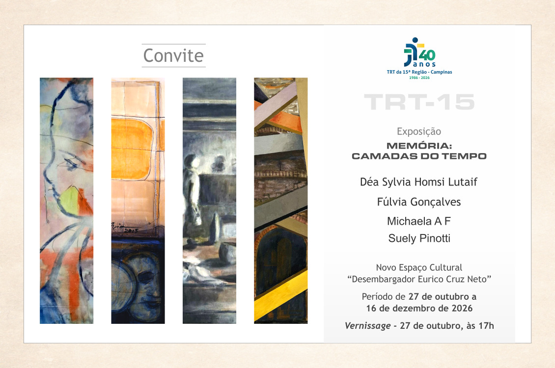 Mostra coletiva, comemora os40 anos do TRT-15&ordf;