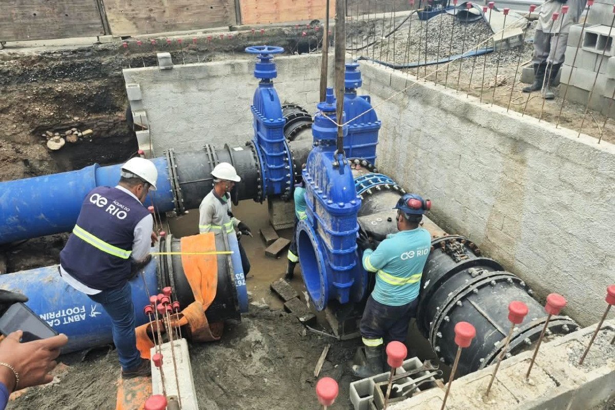 &Aacute;guas do Rio realiza melhorias no abastecimento